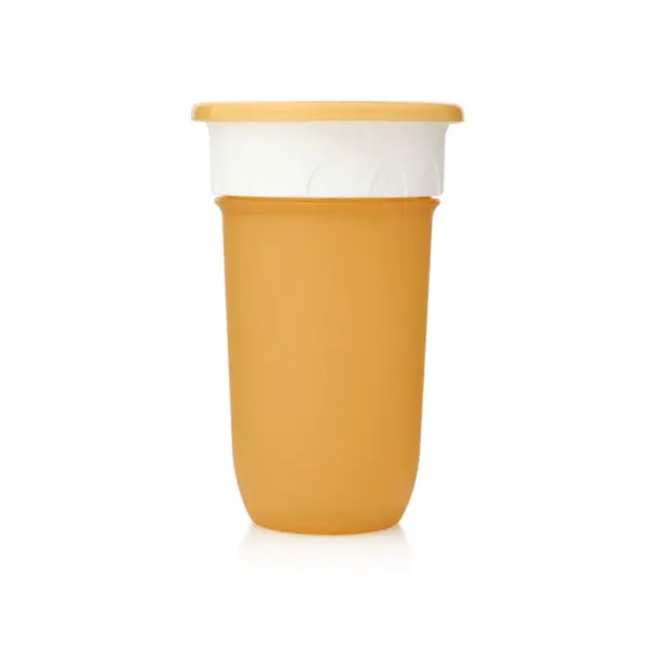 Kids Glass Drinking Cup 300ml - Yellow