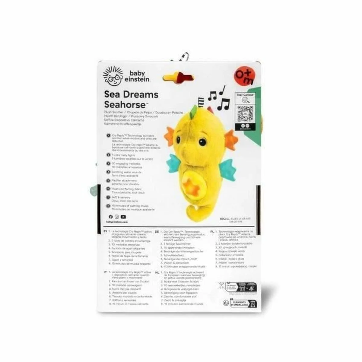 Sea Dreams Seahorse Night Light and Sound Machine - Image 2